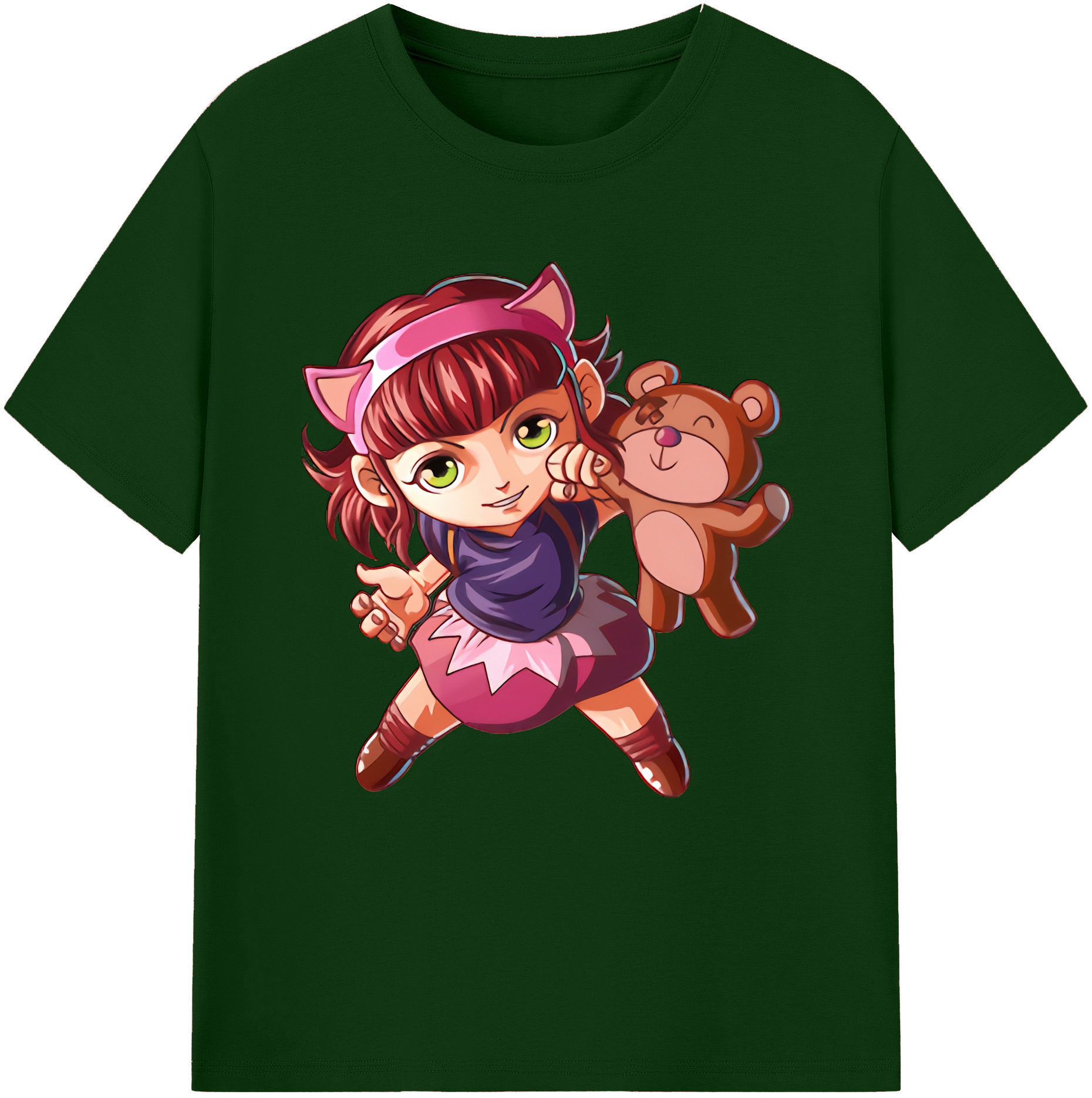 リーグ・オブ・レジェンド League of Legends LOL 綿100％半袖Tシャツ（フロントプリント）